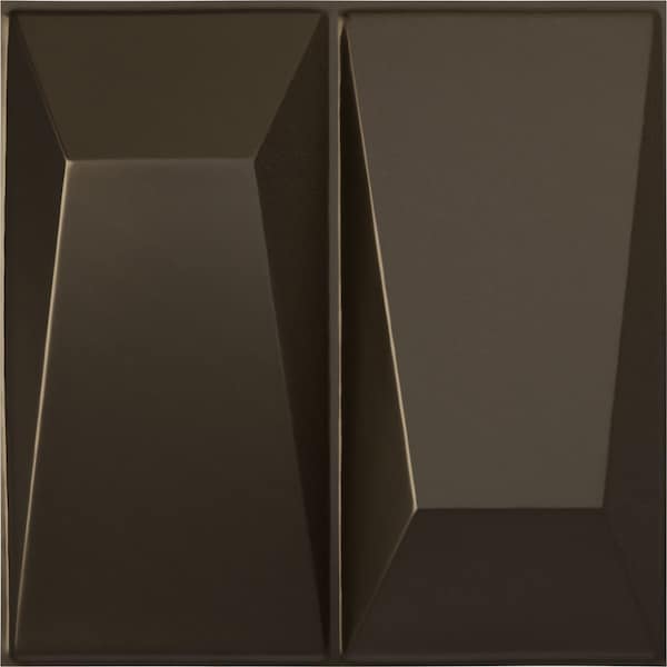 Ekena Millwork 11 7/8in. W x 11 7/8in. H Locke EnduraWall Decorative 3D Wall Panel Covers 0.98 Sq. Ft. WP12X12LOCDB - main